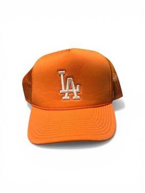 47 Brand Los Angeles Dodgers MLB Trucker Snapback Orange Rope Hat